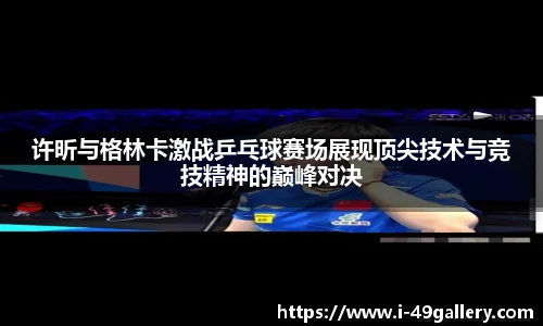 许昕与格林卡激战乒乓球赛场展现顶尖技术与竞技精神的巅峰对决